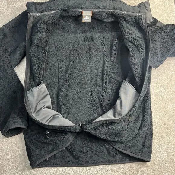 Nike ACG Full Zip Jacket Fleece Sherpa Furry Soft Black Womens Medium‎ M - Picture 10 of 10